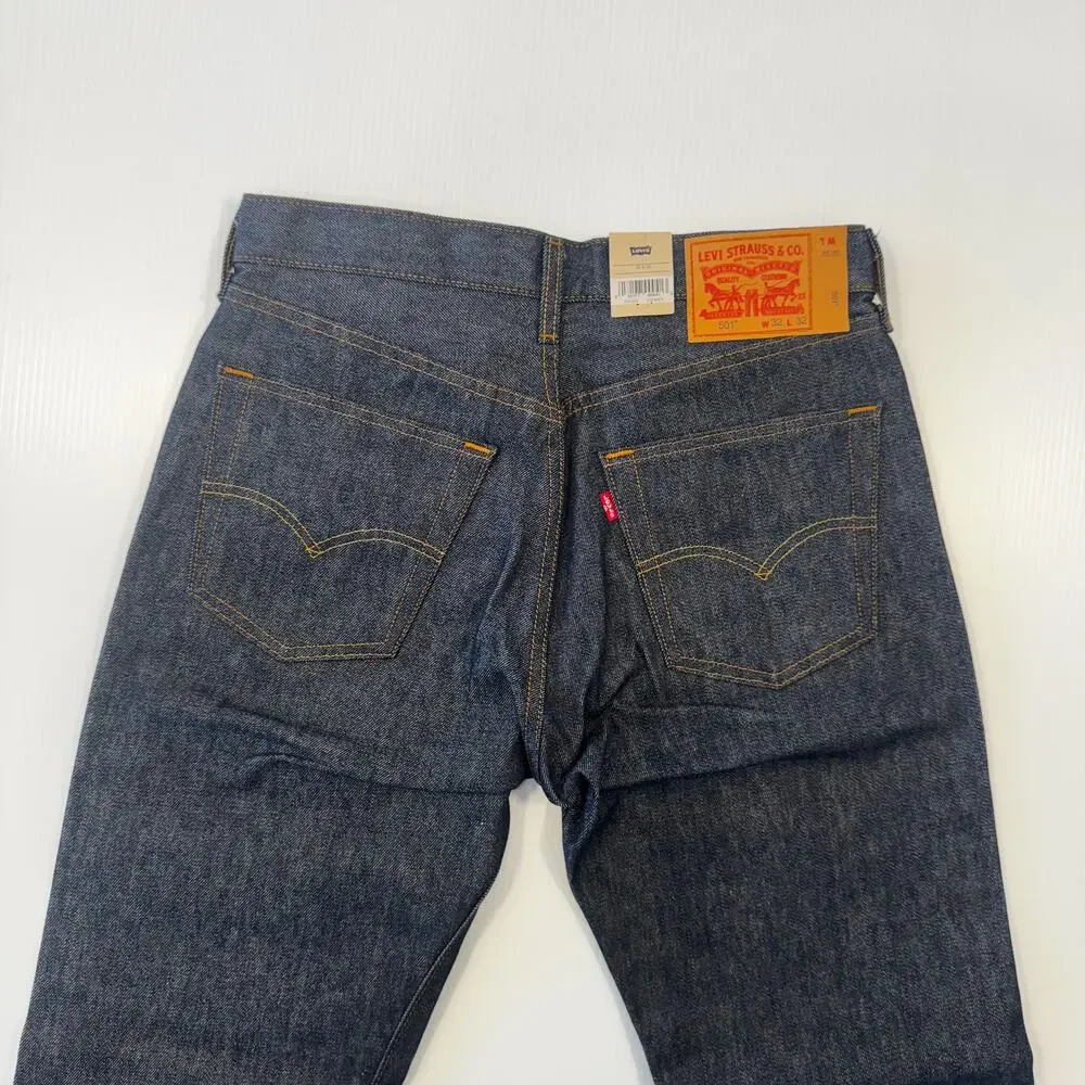Levi’s 501 Shrink To Fit Jeans 32x32 Deadstock Dark Wash NWT Dadcore Normcore - Picture 3 of 16